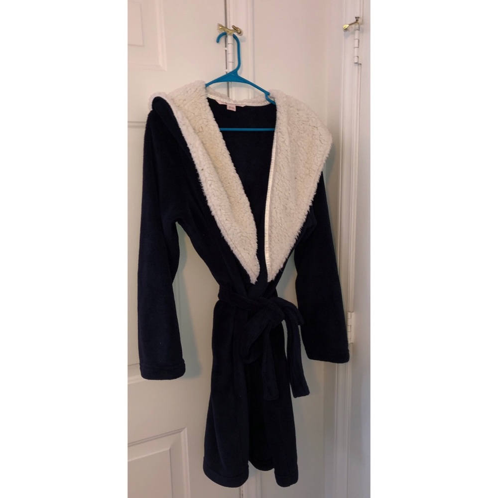 Victoria Secret Cozy Plush Robe - Navy